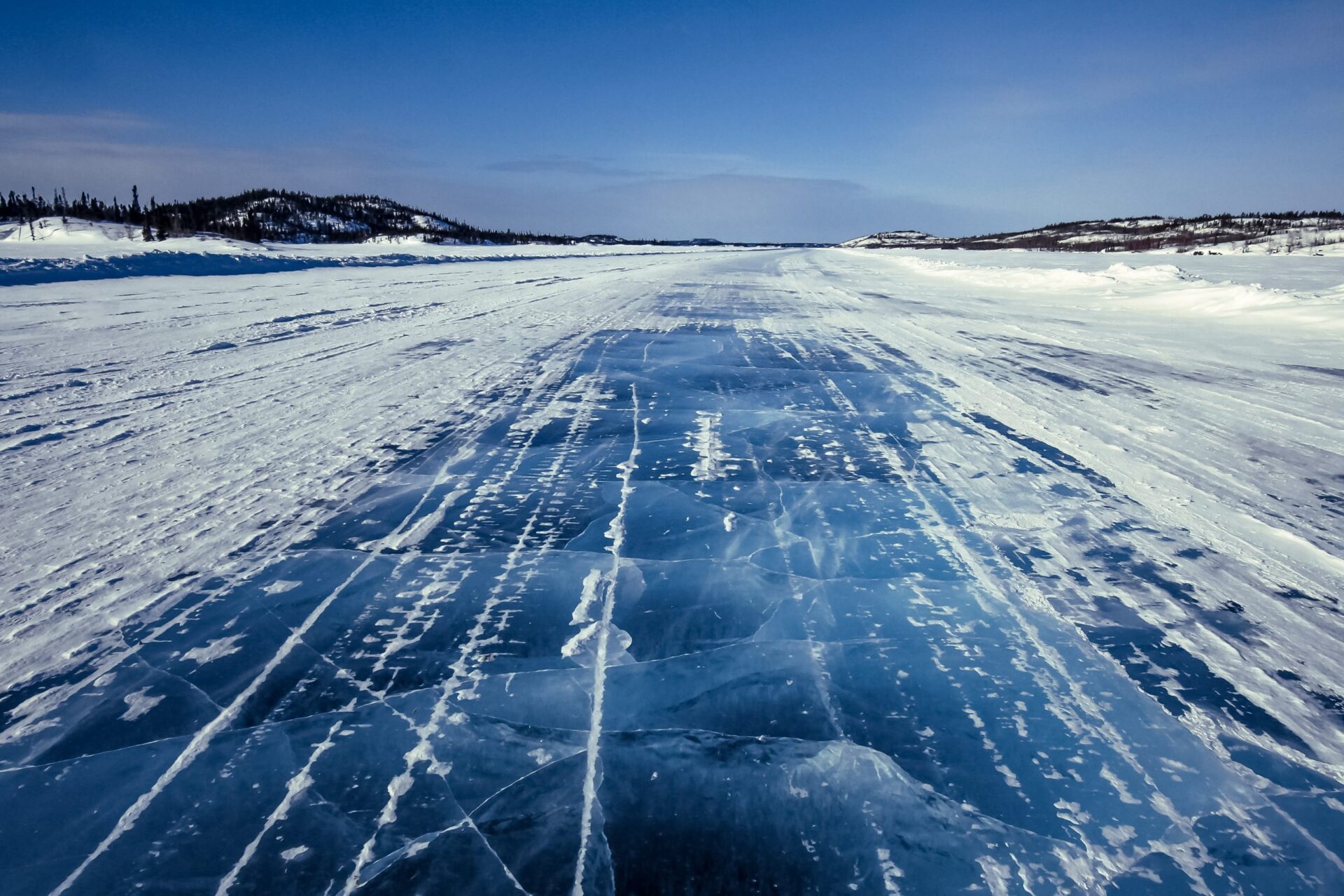 Ice Road in Canadian Arctic